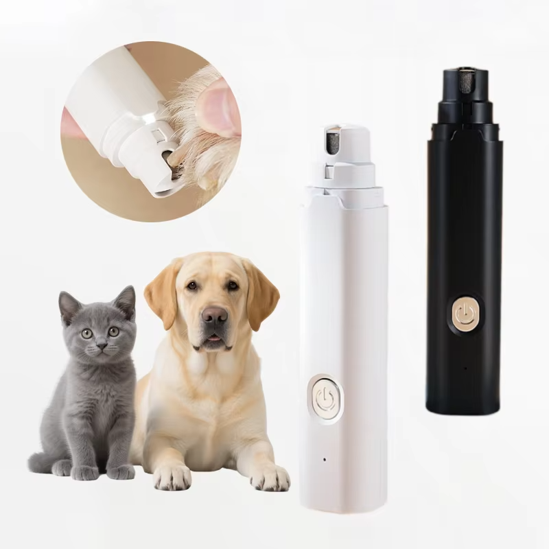 静音专业充电式便携式电动猫指甲修剪器宠物狗指甲研磨机带 LED 灯