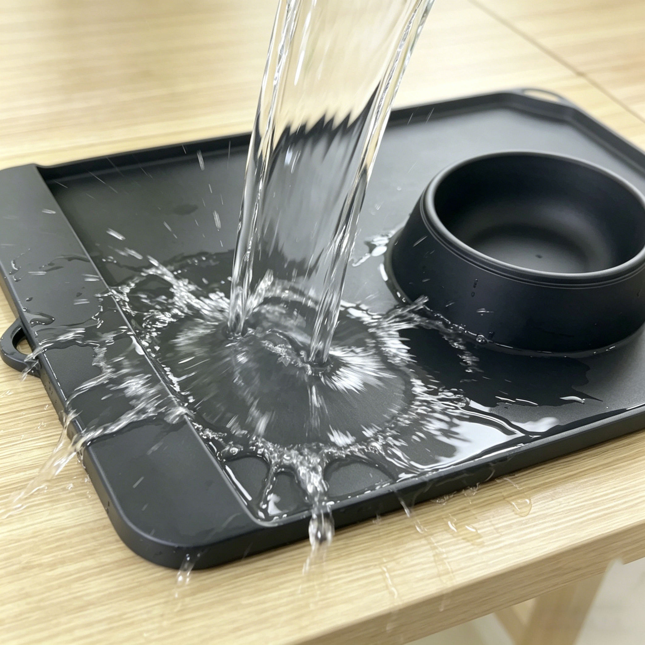 宠物固体硅胶猫狗食品垫时尚防水防滑宠物喂食垫