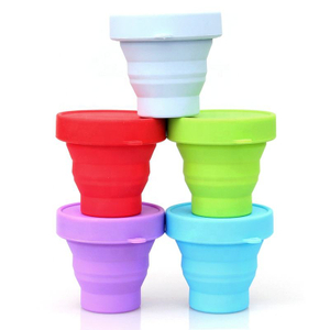 户外高品质硅胶折叠咖啡杯可伸缩可折叠折叠咖啡杯 Taza Plegab 旅行用