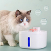 智能大容量自动猫饮水器静音环保猫饮水器过滤器狗纯色图案充电盒
