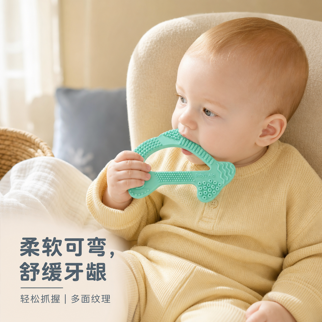 婴儿硅胶磨牙器 — 婴幼儿咬咬玩具