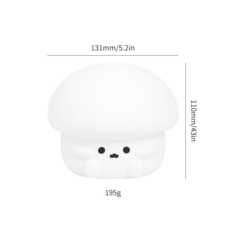 圣诞灯 LED 智能三速可爱硅胶小夜灯房间护眼睡眠氛围拍手灯