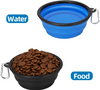 Wellfine 防水硅胶可折叠狗碗塑料宠物喂食器猫粮可折叠旅行猫碗