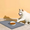 批发双面防滑宠物喂食垫长方形易清洁防水狗猫垫