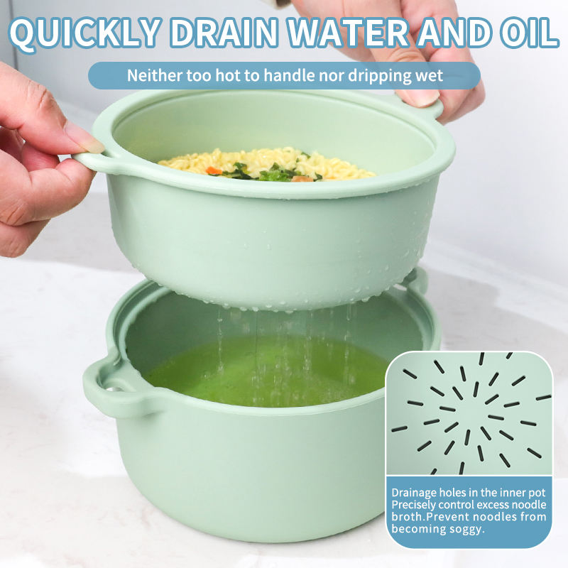 不含 BPA 环保硅胶微波炉蒸锅懒人食品蒸锅碗适合蔬菜和炊具锅