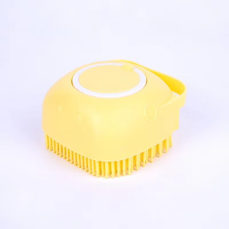 新品上市定制宠物刷沐浴按摩刷洗发水分配器狗美容工具宠物猫狗洗澡