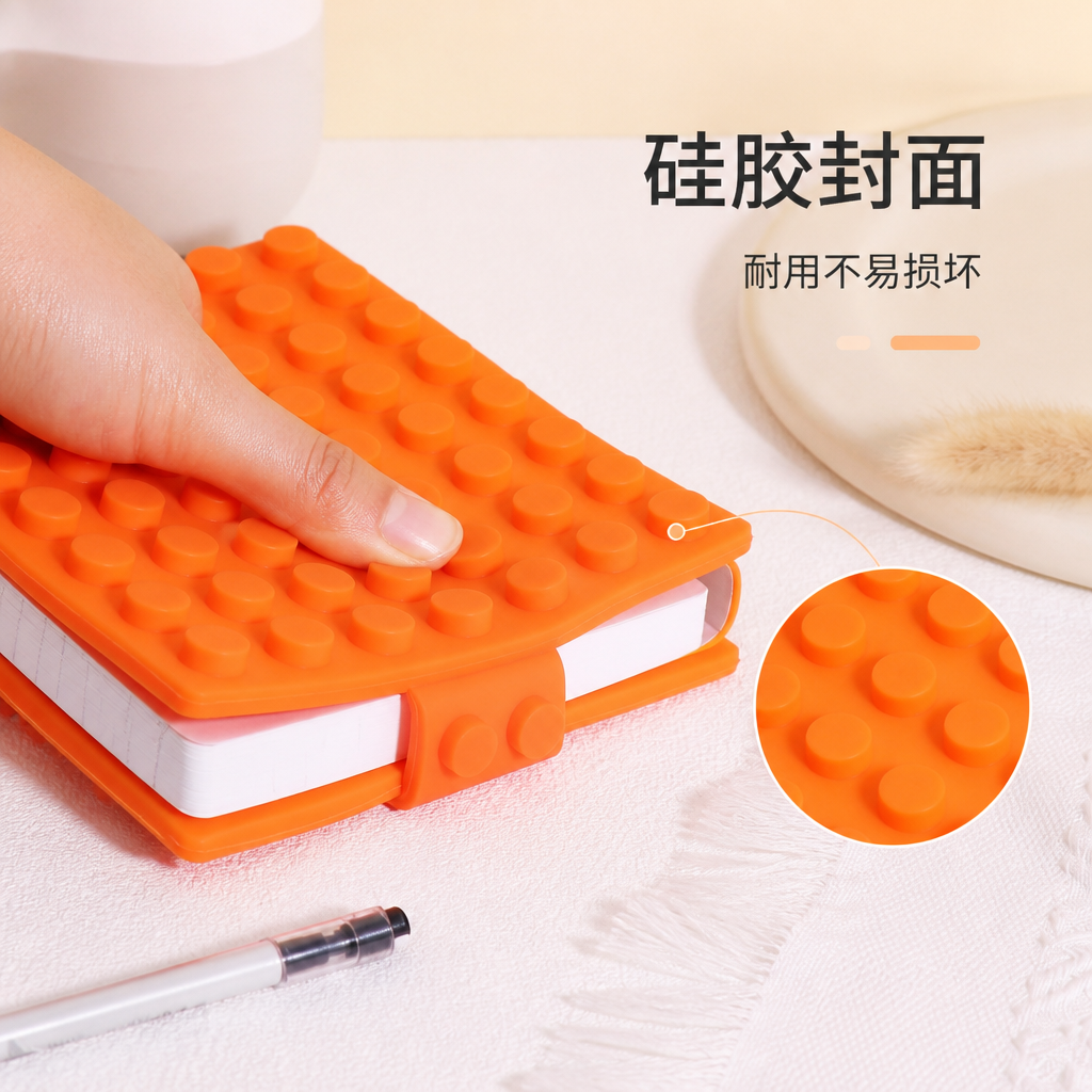 硅胶按压解压笔记本 — 创意便携记事本