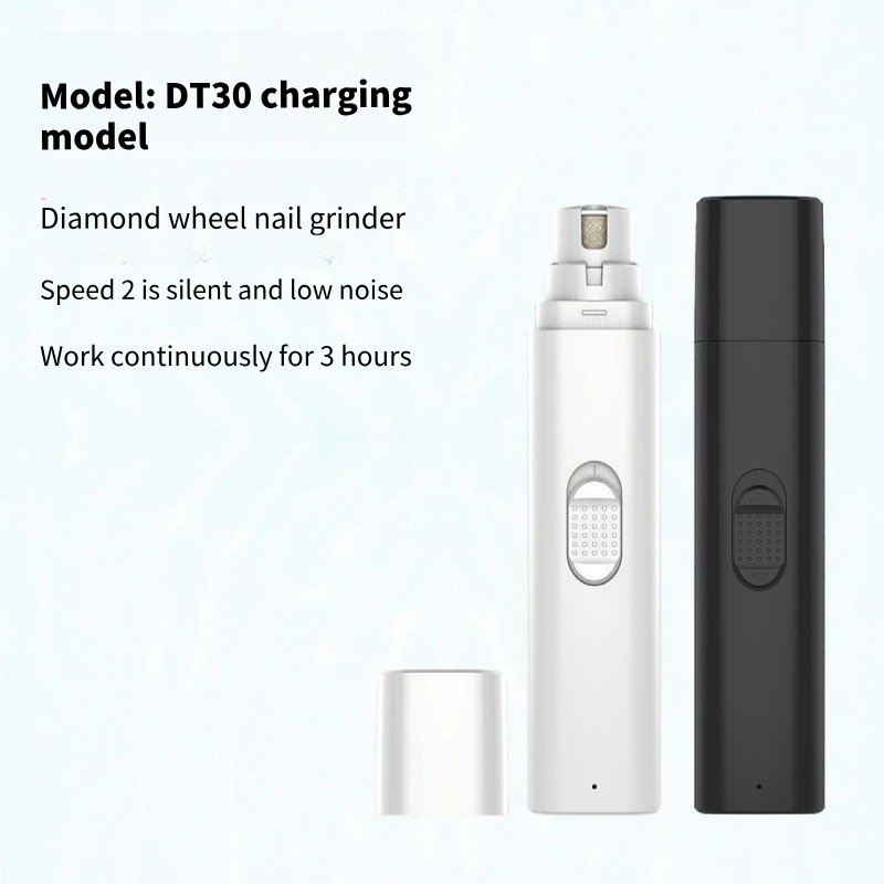 静音专业充电式便携式电动猫指甲修剪器宠物狗指甲研磨机带 LED 灯