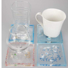 树脂环氧树脂浇注模具硅胶模具 4 件形状带花朵和珠子 DIY 工艺制作