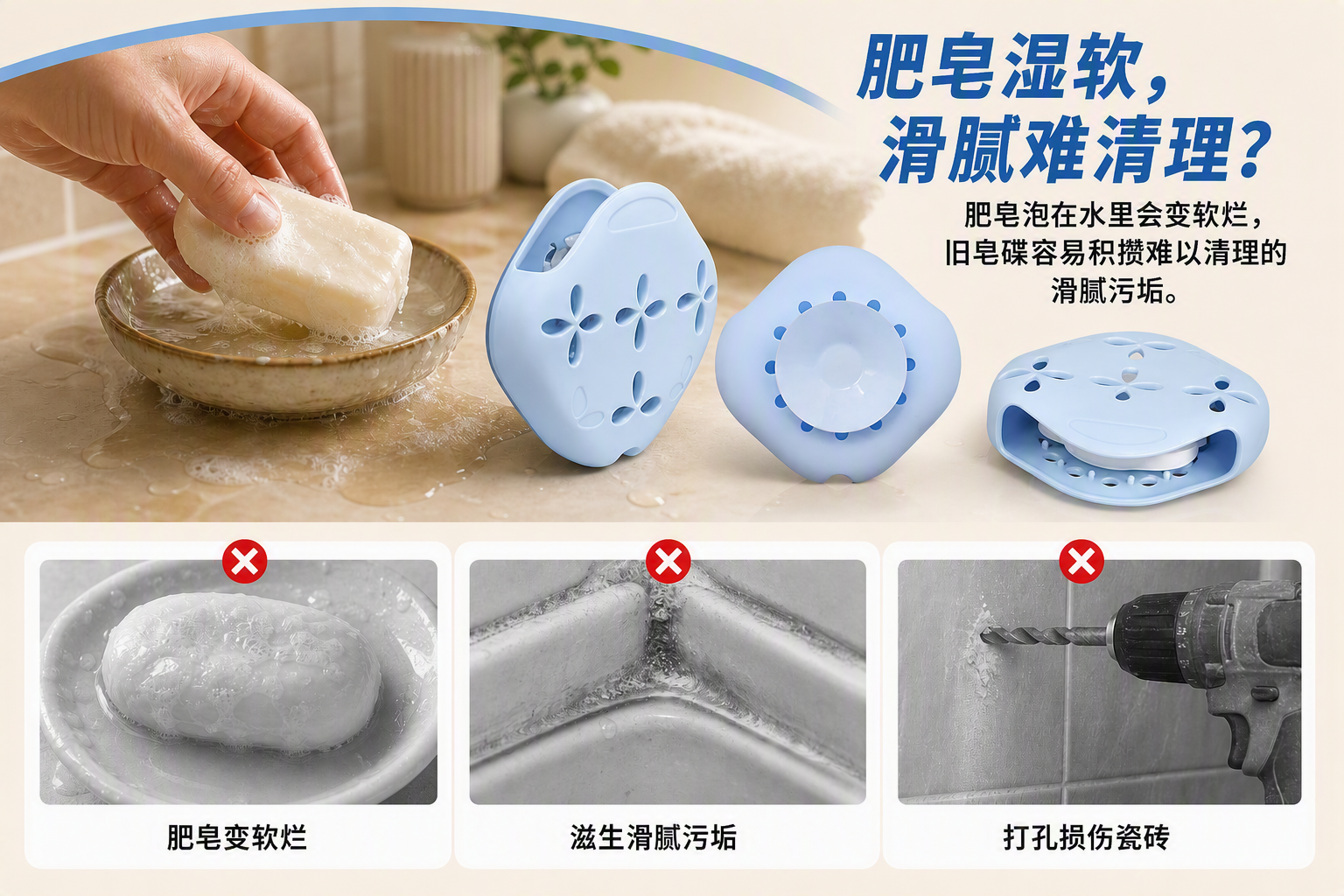 <span style="font-family:inter;"><span style="color:#2f4a52;"><strong>柔软、排水设计、吸盘固定的硅胶设计</strong></span></span><br /> <link href="https://fonts.googleapis.com/css?family=Inter" rel="stylesheet" type="text/css" />