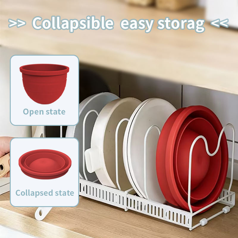 适用于倾斜头 5 夸脱 KitchenAid 搅拌机的硅胶碗内衬 KitchenAid 立式搅拌机带盖内衬 硅胶碗内衬