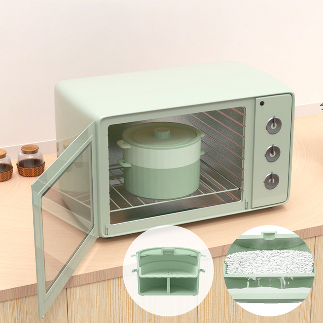 硅胶蒸锅炊具蔬菜备餐食物可拆卸架子不含 BPA 蒸锅碗