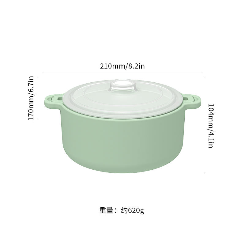食品级耐热创意厨房小工具硅胶蒸鱼碗微波炉硅胶蒸锅带盖