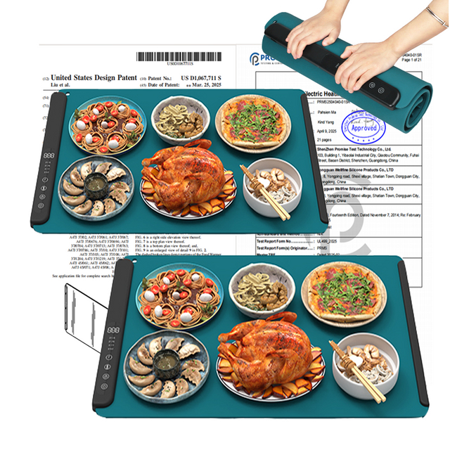 2026 年新品硅胶加热垫灵活折叠厨房食物保温器食物保温垫