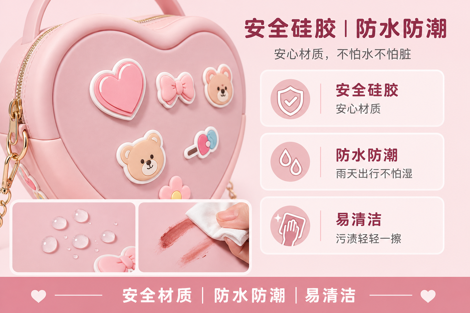<span style="font-family:inter;"><span style="color:#2f4a52;"><strong>手提肩带双用，适合旅行、上学、聚会、日常通勤与少女礼赠</strong></span></span> <link href="https://fonts.googleapis.com/css?family=Inter" rel="stylesheet" type="text/css" />