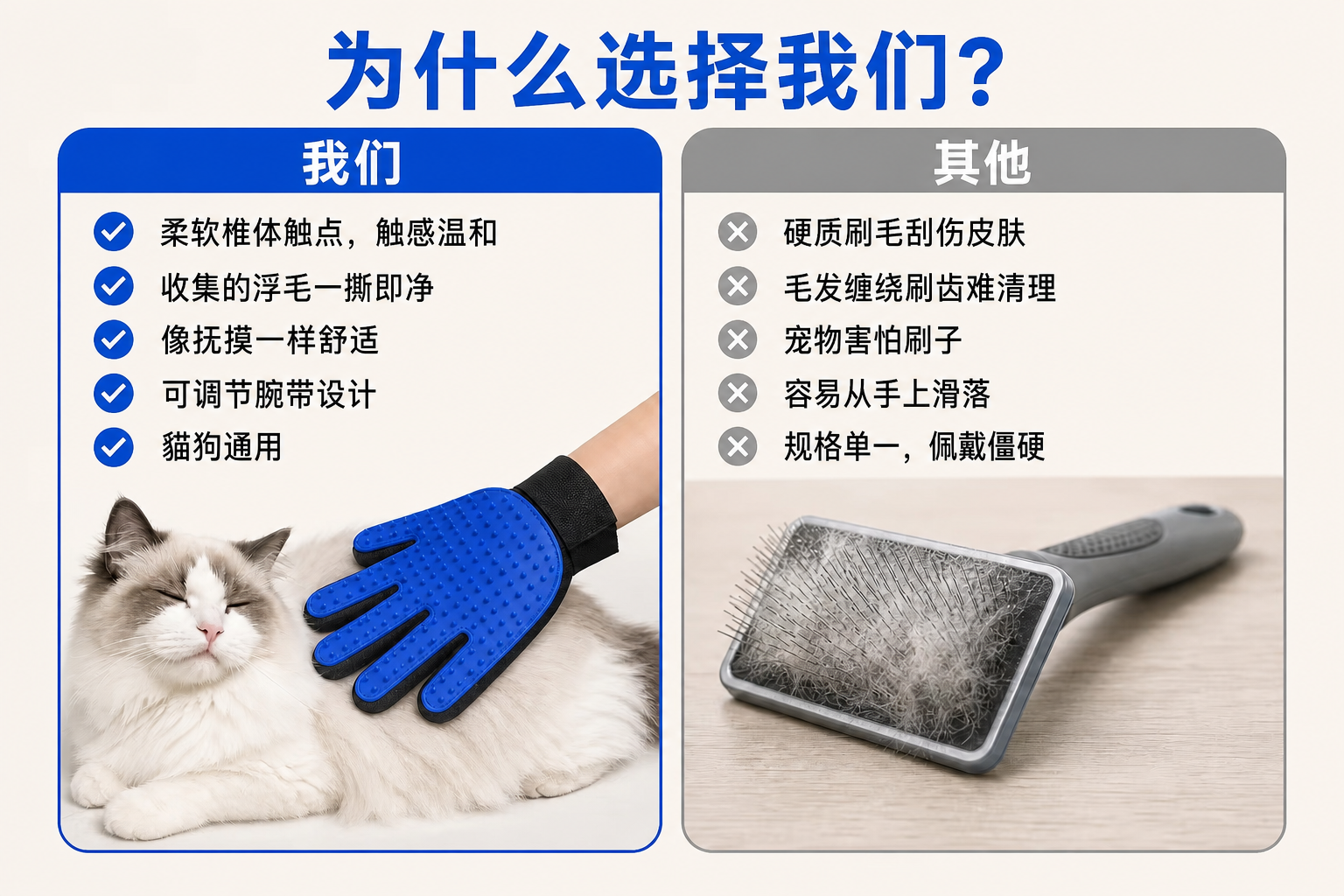 <span style="color:#2f4a52;"><span style="font-family:inter;"><strong>宠物主为什么选择我们的理毛手套 </strong></span></span> <link href="https://fonts.googleapis.com/css?family=Inter" rel="stylesheet" type="text/css" />