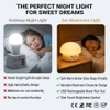 拍手圣诞灯 LED 智能三速可爱硅胶夜灯房间护眼睡眠氛围拍手灯