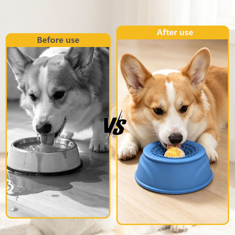 二合一宠物舔垫慢速喂食器防滑猫狗喂食碗慢速喂食碗防污且易于清洁