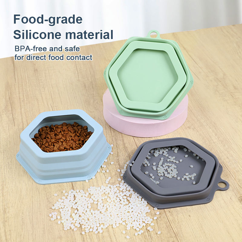 2025 年新品不含 Bpa 硅胶宠物碗慢食喂养 OEM 批发便携式喂食器狗碗