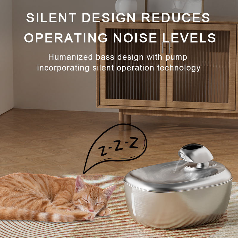2025 新款自动猫饮水器智能宠物饮水器带电池供电无水泵分水猫碗猫狗