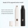 静音专业充电式便携式电动猫指甲修剪器宠物狗指甲研磨机带 LED 灯