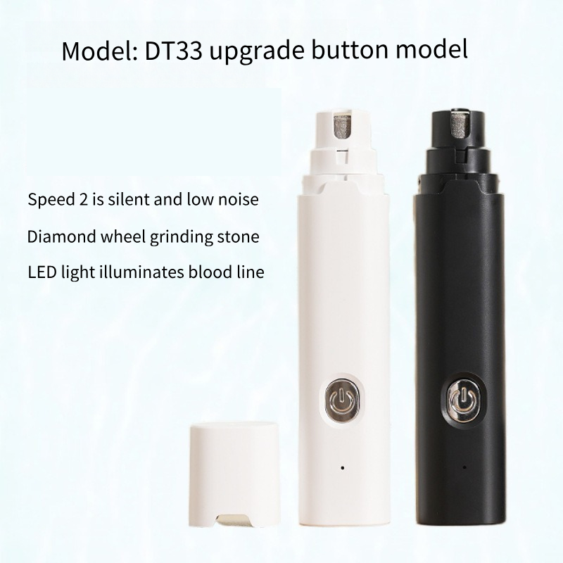 静音专业充电式便携式电动猫指甲修剪器宠物狗指甲研磨机带 LED 灯