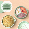 硅胶蒸锅炊具蔬菜备餐食物可拆卸架子不含 BPA 蒸锅碗