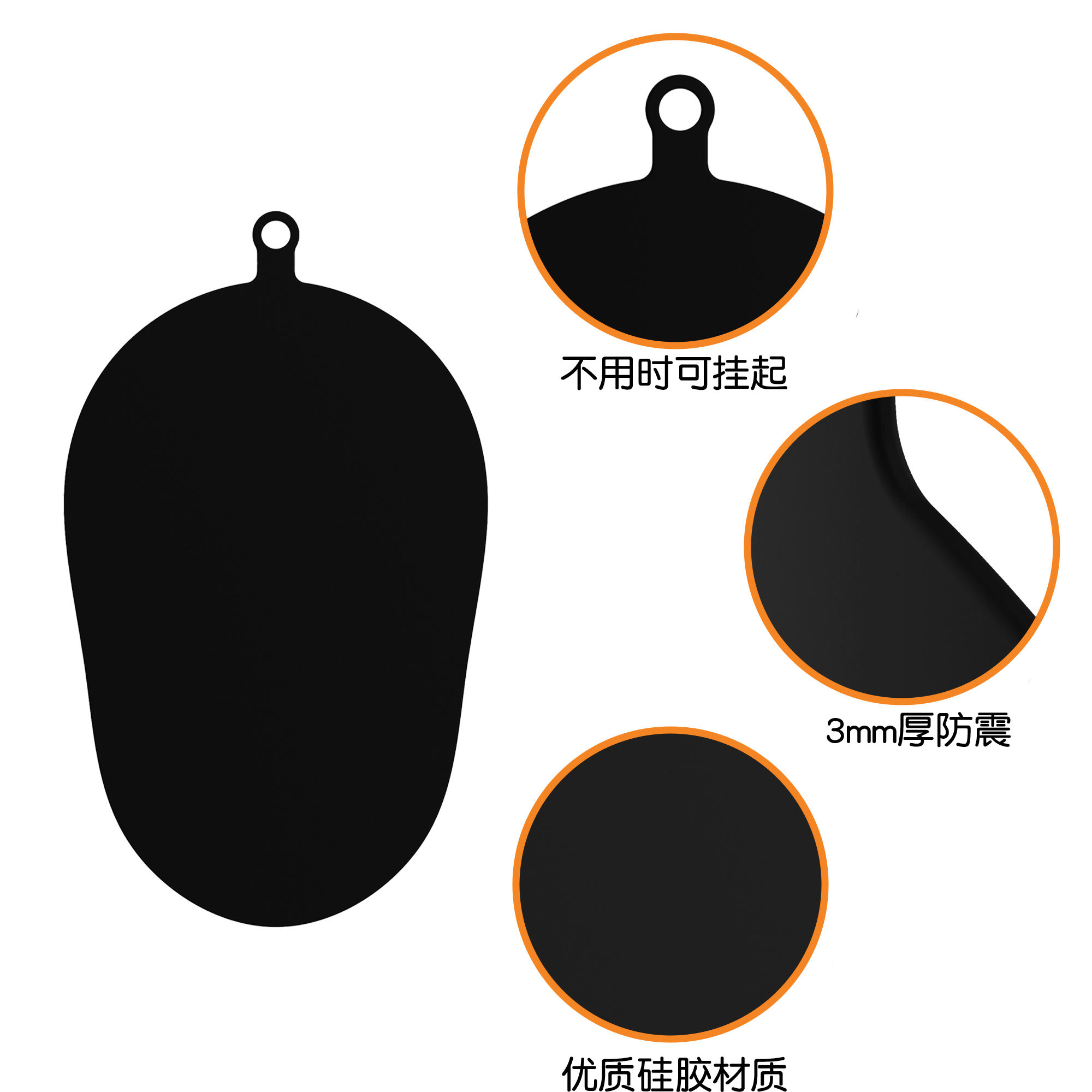 适用于厨房搅拌机的橡胶硅胶垫 厨房立式搅拌机移动垫