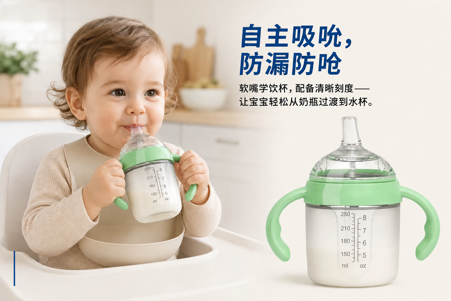 <span style="font-family:inter;"><span style="color:#2f4a52;"><strong>柔软、灵活、宝宝友好的硅胶设计</strong></span></span><br /> <link href="https://fonts.googleapis.com/css?family=Inter" rel="stylesheet" type="text/css" />