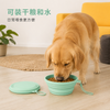 带盖可折叠硅胶狗碗 — 便携宠物喂食碗