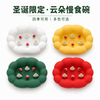 圣诞风云朵慢食碗 — 宠物防噎缓食碗