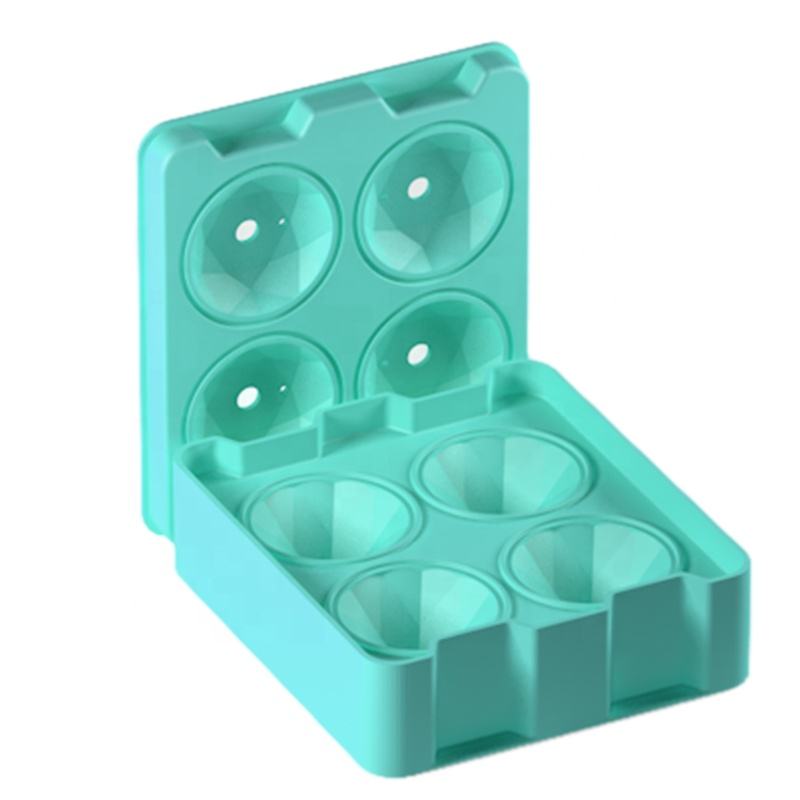 定制 Moldes De Hielo 硅胶冰模球树脂硅胶模具冰块托盘制造商适用于威士忌鸡尾酒饮料