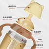 OEM 工厂定制不含 BPA 硅胶婴儿奶瓶套装 150 毫升容量带印刷图案适合 0-12 个月