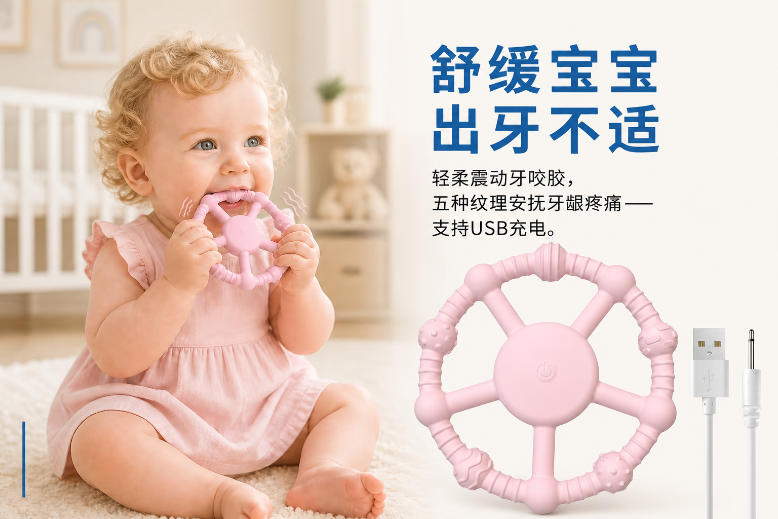 <span style="font-family:inter;"><span style="color:#2f4a52;"><strong>柔软、多纹理、震动舒缓的设计</strong></span></span><br /> <link href="https://fonts.googleapis.com/css?family=Inter" rel="stylesheet" type="text/css" />
