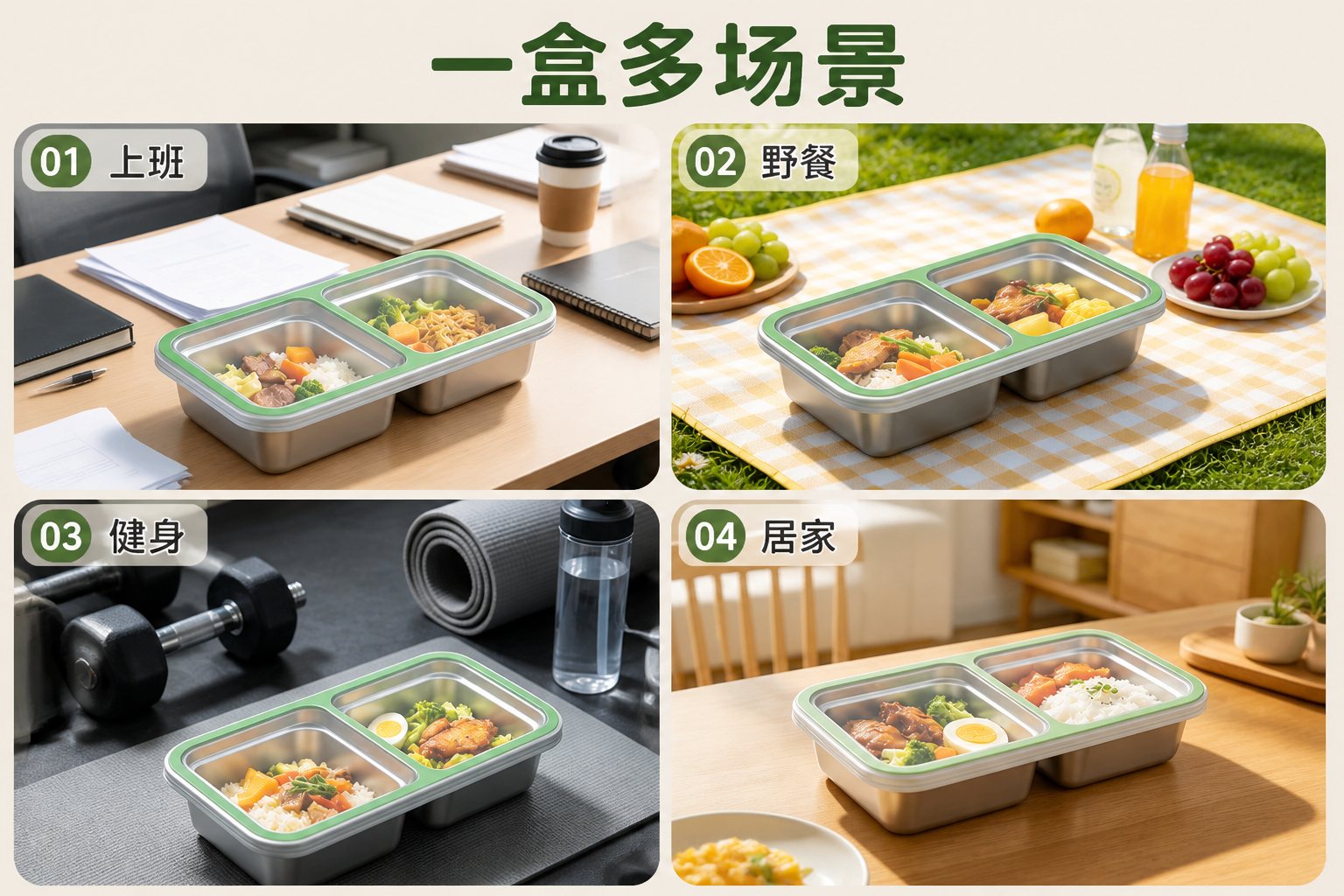 <span style="font-family:inter;"><span style="color:#2f4a52;"><strong>为食物混装、串味、清洗麻烦和外出带饭不便而设计</strong></span></span> <link href="https://fonts.googleapis.com/css?family=Inter" rel="stylesheet" type="text/css" />