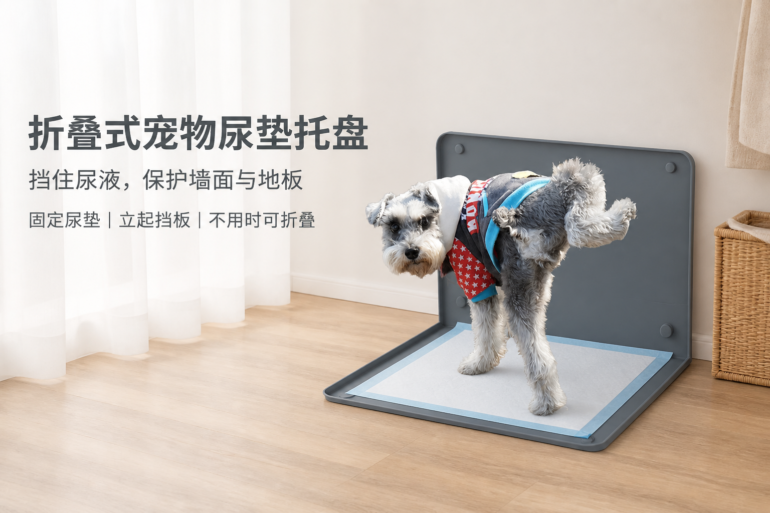 硅胶材质、四周围挡、可立起挡板的尿垫托盘设计<br /> <link href="https://fonts.googleapis.com/css?family=Inter" rel="stylesheet" type="text/css" />