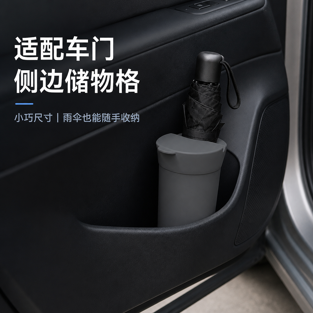 车载带盖垃圾桶 — 家用迷你垃圾桶
