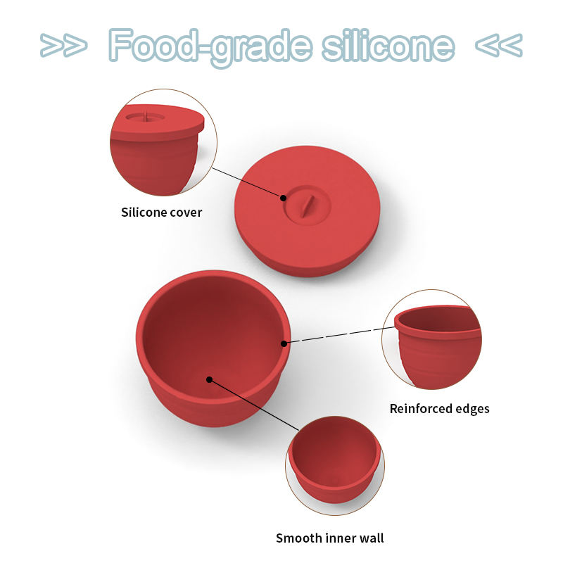适用于倾斜头 5 夸脱 KitchenAid 搅拌机的硅胶碗内衬 KitchenAid 立式搅拌机带盖内衬 硅胶碗内衬