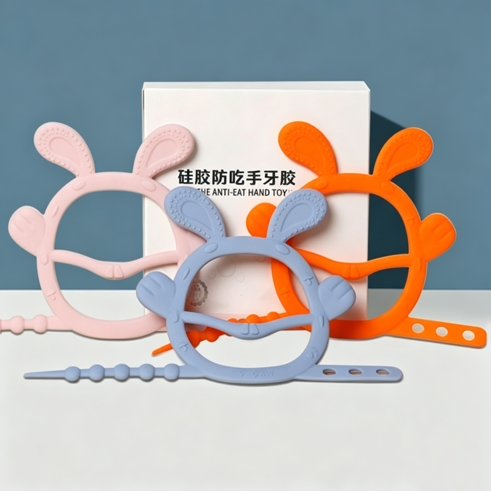 OEM ODM 婴儿出牙硅胶软玩具安全易握婴儿硅胶牙胶