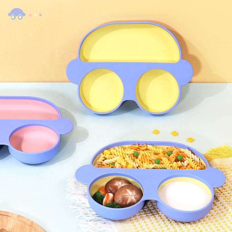 新品到货硅胶婴儿 LED 断奶套装幼儿汽车板带吸力不含 BPA 婴儿生日 Bift 套装
