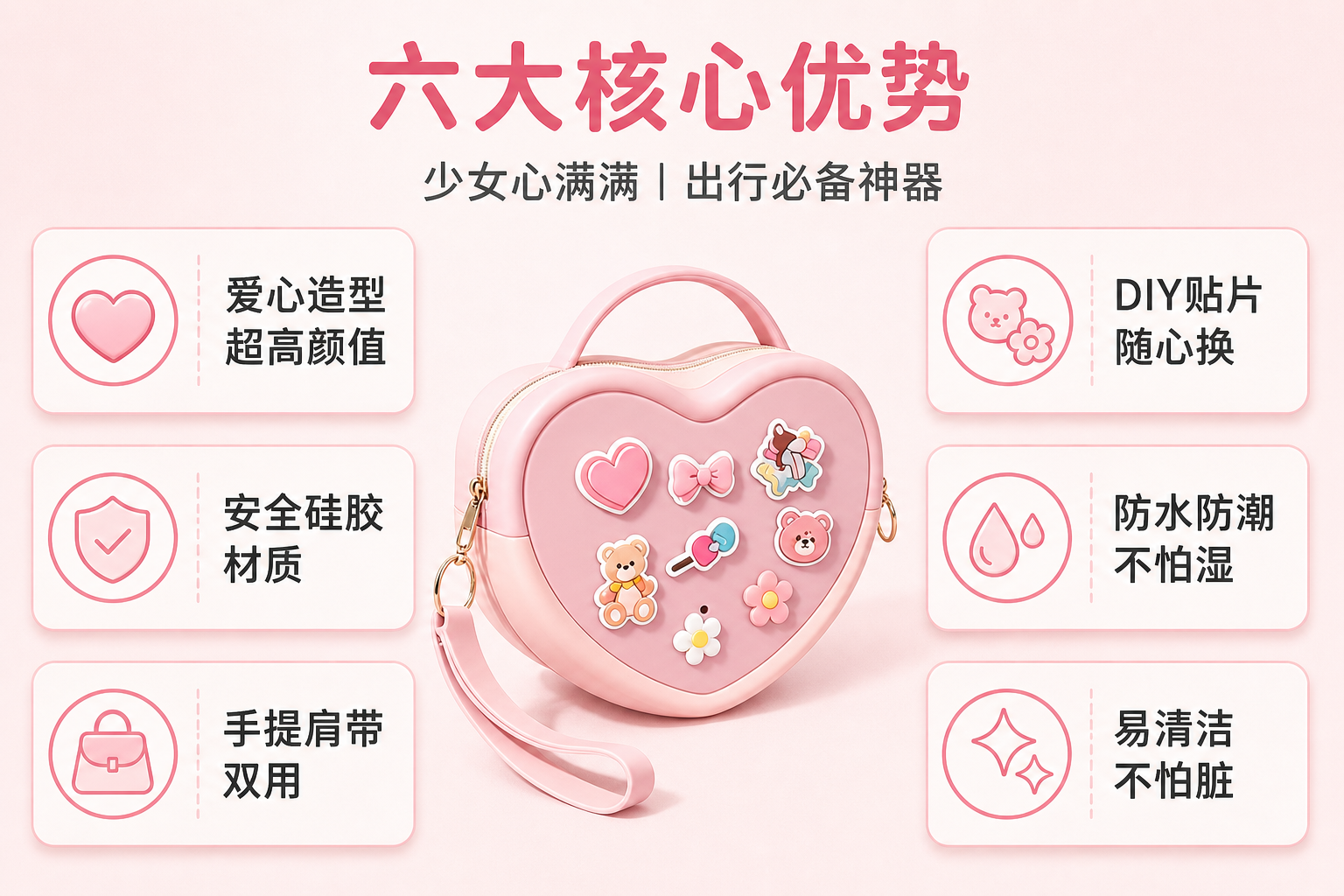 <span style="color:#2f4a52;"><span style="font-family:inter;"><strong>少女出行为什么选择我们的爱心硅胶收纳包</strong></span></span> <link href="https://fonts.googleapis.com/css?family=Inter" rel="stylesheet" type="text/css" />