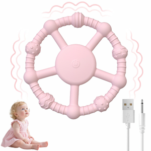 婴儿 USB 振动牙胶 - 食品级硅胶