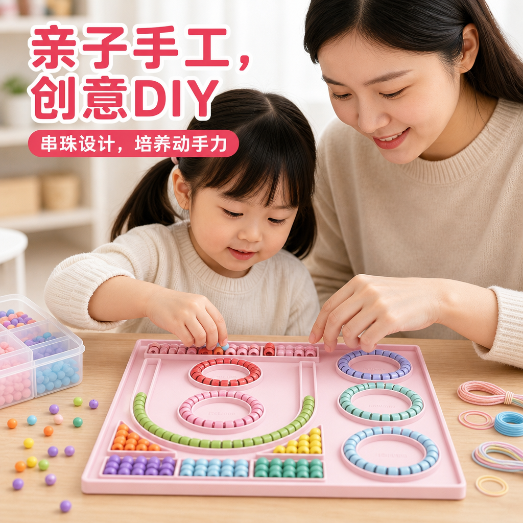 双面硅胶串珠设计板 — DIY手链项链脚链制作垫
