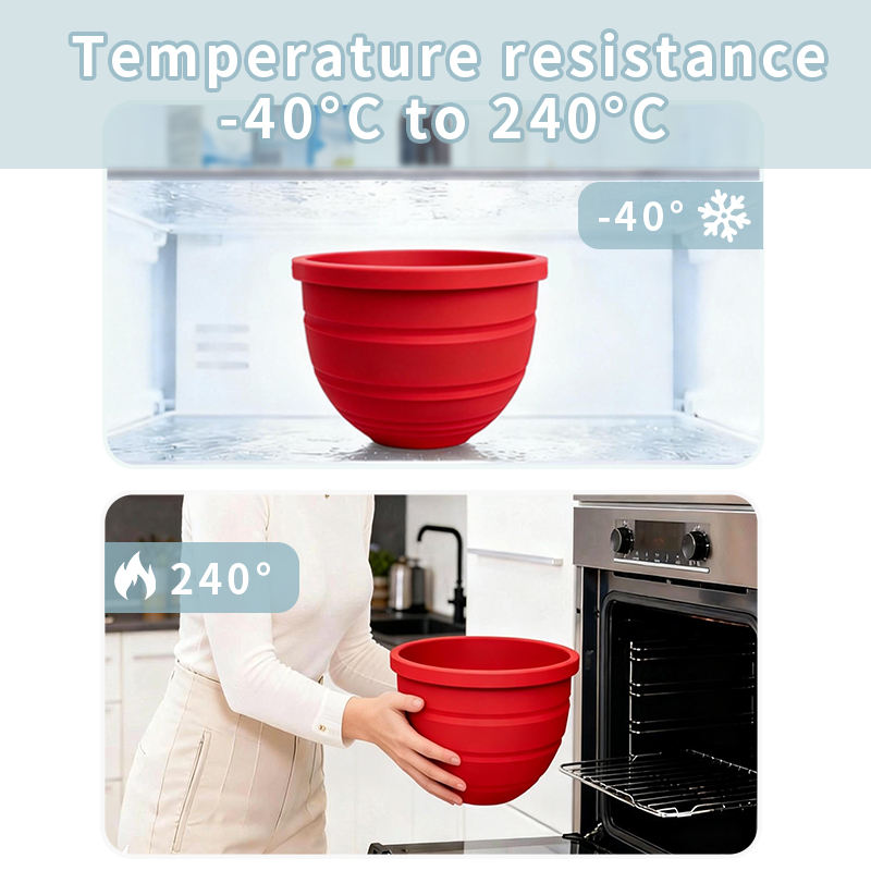 适用于倾斜头 5 夸脱 KitchenAid 搅拌机的硅胶碗内衬 KitchenAid 立式搅拌机带盖内衬 硅胶碗内衬