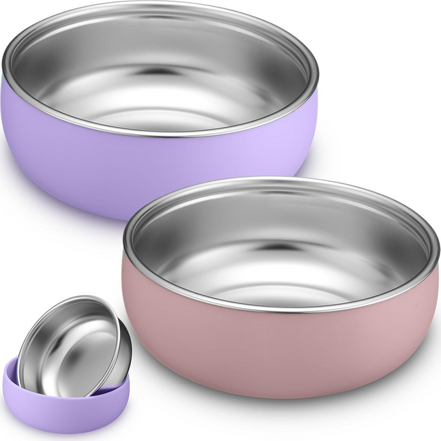 不含 BPA 硅胶可拆卸吸力分隔板 304 不锈钢儿童食物盘