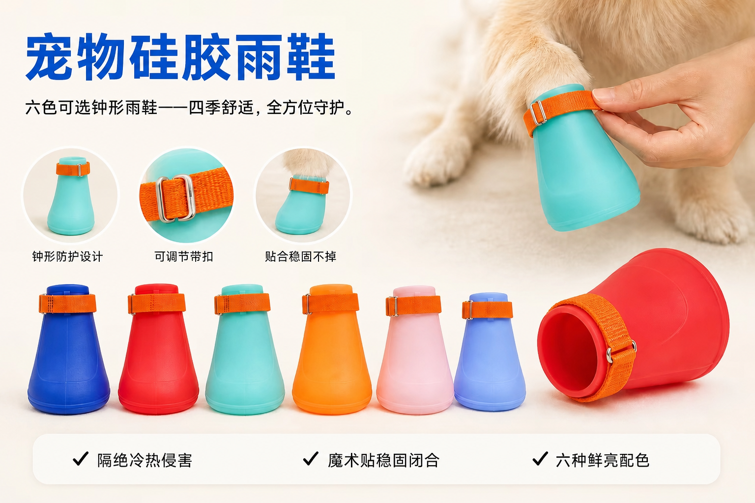 <span style="font-family:inter;"><span style="color:#2f4a52;"><strong>硅胶狗靴可全天候保护爪子</strong></span></span> <link href="https://fonts.googleapis.com/css?family=Inter" rel="stylesheet" type="text/css" />
