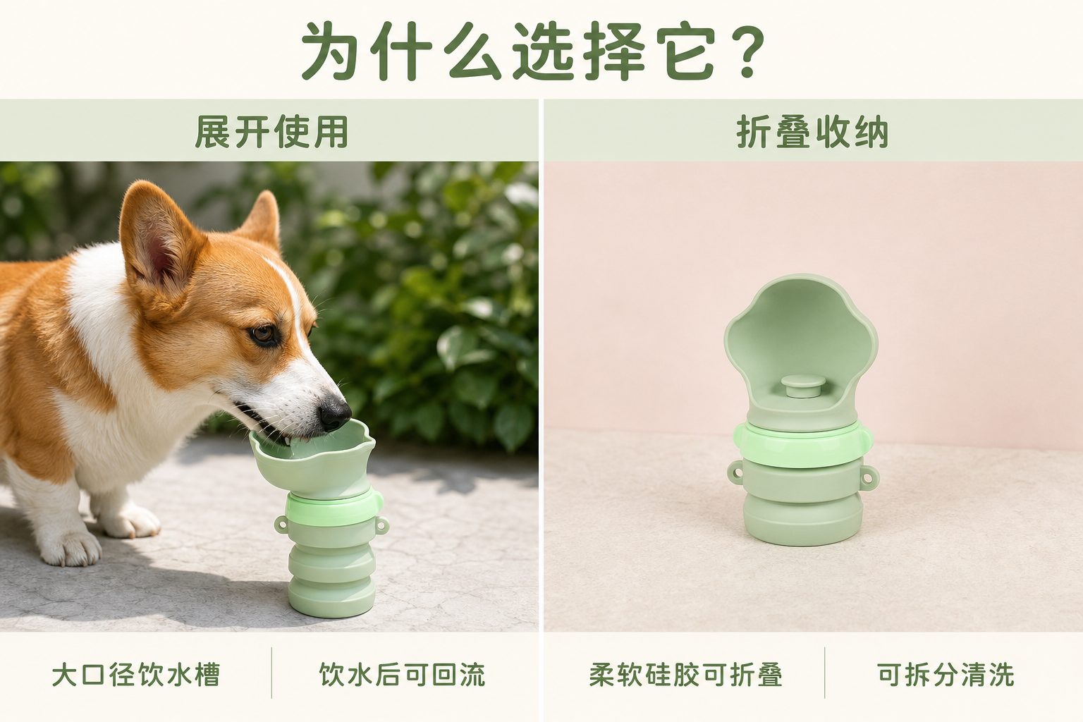 <span style="color:#2f4a52;"><span style="font-family:inter;"><strong>宠物外出饮水为什么选择我们的可折叠硅胶水杯</strong></span></span> <link href="https://fonts.googleapis.com/css?family=Inter" rel="stylesheet" type="text/css" />