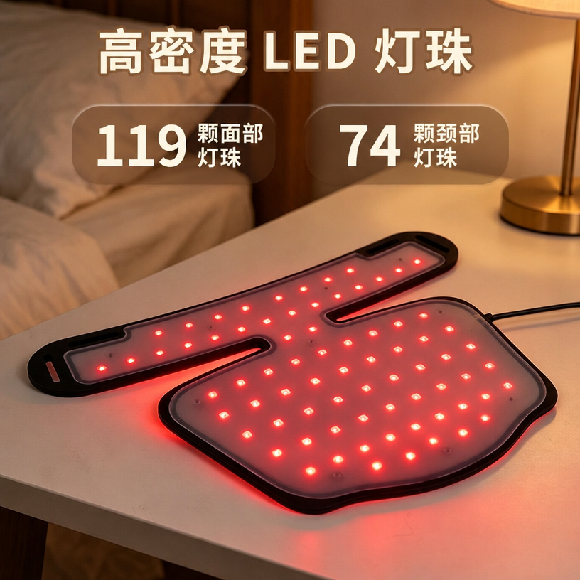 LED光疗面罩 — 面颈部红光及红外光