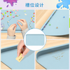儿童硅胶绘画垫 - 凸起边缘，不含 BPA