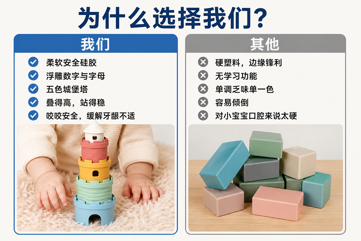 <span style="color:#2f4a52;"><span style="font-family:inter;"><strong>为什么为父母选择我们的硅胶堆叠块</strong></span></span> <link href="https://fonts.googleapis.com/css?family=Inter" rel="stylesheet" type="text/css" />